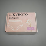 LIKVRGTO Underpants – 100% Cotton, Breathable & Soft, Classic White, Size M, Comfortable Everyday Wear