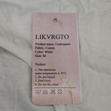 LIKVRGTO Underpants – 100% Cotton, Breathable & Soft, Classic White, Size M, Comfortable Everyday Wear