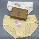 YSB YISIBIA Underwear, Cotton, Pack of 2, Yellow and White, Size M, Comfortable and Breathable
