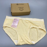 YSB YISIBIA Underwear, Cotton, Pack of 2, Yellow and White, Size M, Comfortable and Breathable