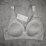 SensualGlow Underwear - Front Closure Design, Wireless Support & Elegant Lace Trim Push Up Bra for Daily Wear, Natural Lift & Seamless Comfort; Perfect for Modern Women, Post-Surgical Recovery & All-Day Ease; Light Grey