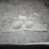 SensualGlow Underwear - Front Closure Design, Wireless Support & Elegant Lace Trim Push Up Bra for Daily Wear, Natural Lift & Seamless Comfort; Perfect for Modern Women, Post-Surgical Recovery & All-Day Ease; Light Grey