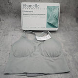 Ebonelle Underwear - Seamless Contour Design, Push-Up Support & Second-Skin Feel Sports Bra for Daily Comfort, Gym Workouts & Yoga Sessions; Perfect for Modern Women, Fitness Enthusiasts & All-Day Wear; Ocean Blue, Size M