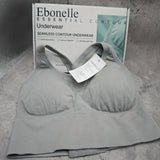 Ebonelle Underwear - Seamless Contour Design, Push-Up Support & Second-Skin Feel Sports Bra for Daily Comfort, Gym Workouts & Yoga Sessions; Perfect for Modern Women, Fitness Enthusiasts & All-Day Wear; Ocean Blue, Size M