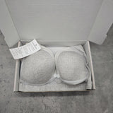 SensualGlow Underwear - Front Closure Design, Wireless Support & Elegant Lace Trim Push Up Bra for Daily Wear, Natural Lift & Seamless Comfort; Perfect for Modern Women, Post-Surgical Recovery & All-Day Ease; Light Grey
