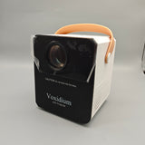 Voxidium Video projectors, Wireless Screen Mirroring, Voice Control, Auto Keystone Correction, Zoom Function, Direct Wall Projection, Compact 25×15cm Design