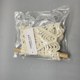 TIMIBUGER Wall Hangings of textile - 7.9x13.8x0.79 Inches, White Cotton Textile Decor