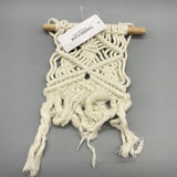 TIMIBUGER Wall Hangings of textile - 7.9x13.8x0.79 Inches, White Cotton Textile Decor