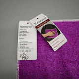 Xismtawp Washing Cloths – 24x24cm, Ultra-Soft, Purple Color, Highly Absorbent, Reusable Cleaning Towels, Ideal for Home, Kitchen & Car