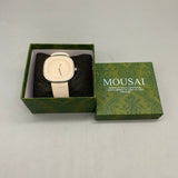 MOUSAI Minimalist (Based on Use in Commerce) Jewelry(Based on Intent to Use) Watches – Beige 4×4cm, Simple Design Wristwatch for Everyday Elegance