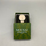 MOUSAI Minimalist (Based on Use in Commerce) Jewelry(Based on Intent to Use) Watches – Beige 4×4cm, Simple Design Wristwatch for Everyday Elegance