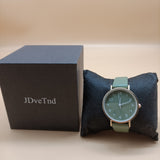 JDveTnd Watches - Simple and Elegant Green Strap Ladies Watch with Accurate Timekeeping and Water-resistant Design