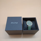 JDveTnd Watches - Simple and Elegant Green Strap Ladies Watch with Accurate Timekeeping and Water-resistant Design