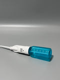 Gjclear Water Apparatus for Cleaning Teeth and Gums, White and Blue, Compact 4 x 4 x 15 cm