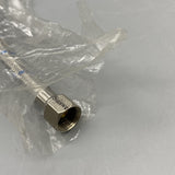 Suiswe Watering Hose, 25cm, 20mm to 7.8mm Connector, PEX Inner Tube, Stainless Steel Wire Outer Tube