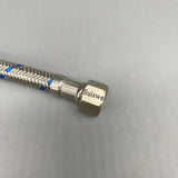 Suiswe Watering Hose, 25cm, 20mm to 7.8mm Connector, PEX Inner Tube, Stainless Steel Wire Outer Tube