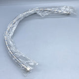 Suiswe Watering Hose, 25cm, 20mm to 7.8mm Connector, PEX Inner Tube, Stainless Steel Wire Outer Tube