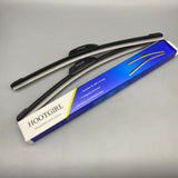 HOOTGlRL Windshield Wiper Blades, 40cm Universal U-Type Frameless Wiper, Fits 99% of Cars, Black