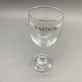 FASTSUB Wine Glasses - Elegant Curved Design, Clear and Resonant Clink, Smooth Rim, Stable Base, 160ml, 14.2×5.7cm