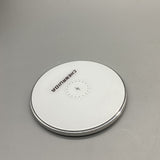 Chenruida Wireless Chargers, Acrylic & Aluminum Alloy, 10W Fast Charging, 5V/2V 9V/1.67V Input, 101×7mm, White