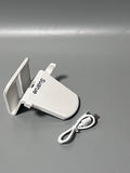 Suarue Wireless charging stands for smartphones, 5-15W Fast Charger, Horizontal & Vertical Charging, ABS Material, White
