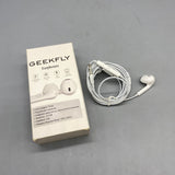 GEEKFLY Wireless Headsets, White, 32Ω Impedance, 10+3dB Sensitivity, 20Hz-20kHz Frequency Response