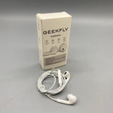 GEEKFLY Wireless Headsets, White, 32Ω Impedance, 10+3dB Sensitivity, 20Hz-20kHz Frequency Response