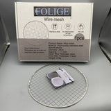 FOLIGE Wire Mesh, 28cm Stainless Steel, 4mm Outer Wire, 1.4mm Inner Wire, 1.1-1.3cm Spacing, Durable and Lightweight