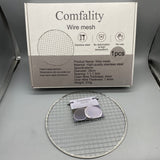 Comfality Wire Mesh, 28cm Stainless Steel, 4mm Outer Wire, 1.4mm Inner Wire, 1.1-1.3cm Spacing, Durable and Lightweight