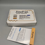 JineFan Wooden Signboard with Acrylic Panel – 3.6"x6.7"x1.8" (A6) Display Stand for Retail, Business, Exhibitions & Promotions