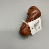 FunVibe88 Works of Art Made of Wood - Hand-Carved Wooden Dog Sculpture, Brown, 1.4x1.6x3.1 Inches