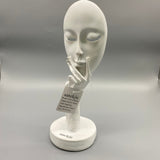 Sanzkjic Works of art of plaster, Sculpted Design, 29×10×10cm, Intricate Carved Artwork for Home Décor