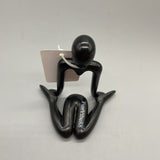 FunVibe88 Works of Art of Plastic - Abstract Figure Sculpture, Injection Molded, for Living Room, Bedroom, Study, 10.4x10.9x7.3 cm