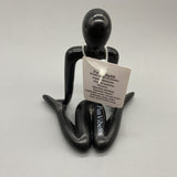 FunVibe88 Works of Art of Plastic - Abstract Figure Sculpture, Injection Molded, for Living Room, Bedroom, Study, 10.4x10.9x7.3 cm