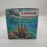 Lustriona Works of art of wood – Artistic Home Décor, 15.5cm x 4.5cm x 15cm, Wax, Wood & Plastic Construction, Lightweight & Detailed