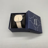 Jowelly Wristwatch - Japanese Minimalist Style, Japanese Quartz Movement, Mineral Reinforced Glass, Alloy Case, Leather Strap, 38×38mm Square Dial
