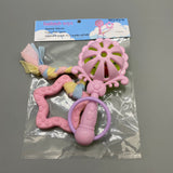 htystyw Bathtub Toys -  for Babies,Set of 2 Silicone Toys (Pink & Green)