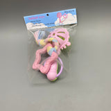 htystyw Bathtub Toys -  for Babies,Set of 2 Silicone Toys (Pink & Green)