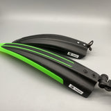 PHILIAM Bicycle Mudguard - Adjustable Two-Piece Design, Thickened & Extended, 27×7.5cm, Mud & Water Protection