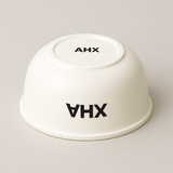 AHX Bowls [Household Containers] – 1000ml / 34oz White Plastic Bowl (PP), Lightweight & Durable, Diameter 18cm × Height 8cm, Approx. 120g