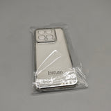 Errum Cell Phone Cases for Xiaomi 14 – 6.36-Inch Full-Body Transparent Cover with Electroplated Edge, Shockproof Protection, Slim Fit Design