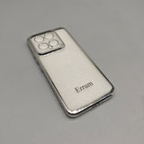 Errum Cell Phone Cases for Xiaomi 14 – 6.36-Inch Full-Body Transparent Cover with Electroplated Edge, Shockproof Protection, Slim Fit Design