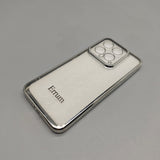 Errum Cell Phone Cases for Xiaomi 14 – 6.36-Inch Full-Body Transparent Cover with Electroplated Edge, Shockproof Protection, Slim Fit Design