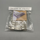 USYATO clamps of metal - 20 Pack, 4.5x2x1cm, 80g Each, Durable Metal Clamps