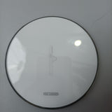 Wireless Charger, Mirror + Aluminum Alloy, AC 9V 2A Input, 5W Output Power, Size 3.9 x 3.9 x 0.24 inches