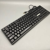 xinliliang computer peripherals, USB Connection, 104 Keys, Slim Narrow Bezel, Quiet Keystrokes, Durable Clear Characters