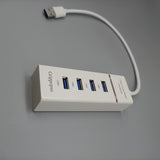 Grippopso computer peripherals, 4-Port USB 3.0 Hub - White Docking Station