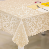 European Style Waterproof, Heat-resistant, Oil-proof, Wipe-clean Tablecloth - Rectangular/ Round Tablecloth for Hotels, Dining Tables, and Coffee Tables