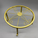AxureM Flower Stands[furniture], Iron Material, Gold Color, 80kg Load Capacity, European Style, Freestanding