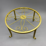 AxureM Flower Stands[furniture], Iron Material, Gold Color, 80kg Load Capacity, European Style, Freestanding